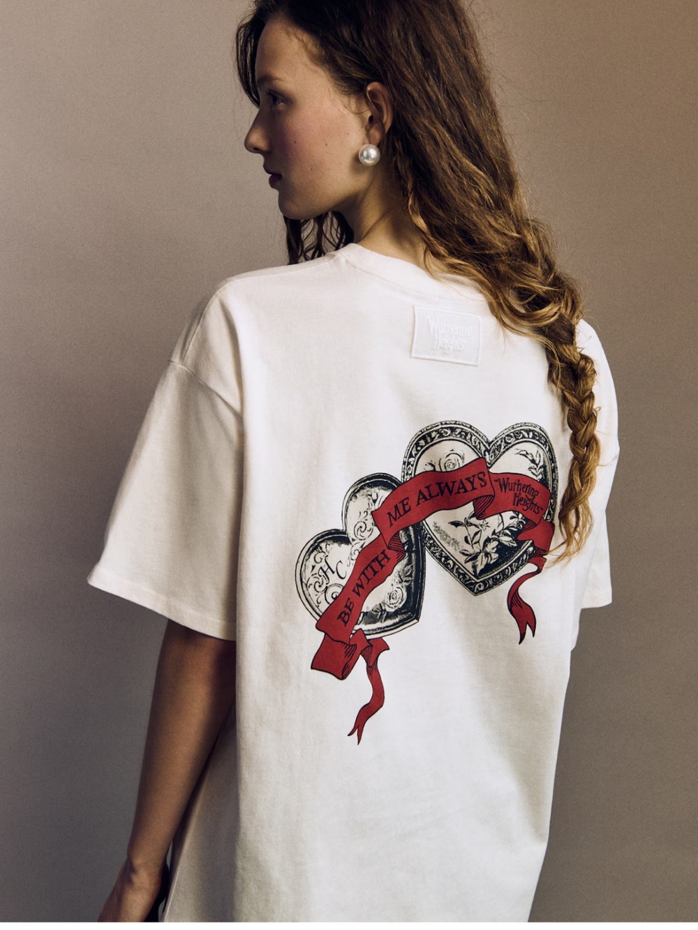 Wuthering Heights 2026 "Be With Me Always" graphic tee H&M Divided NWT